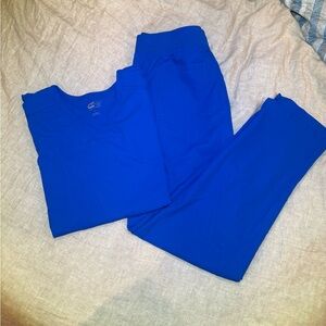 Cureology by Koi Royal Blue Scrub Set